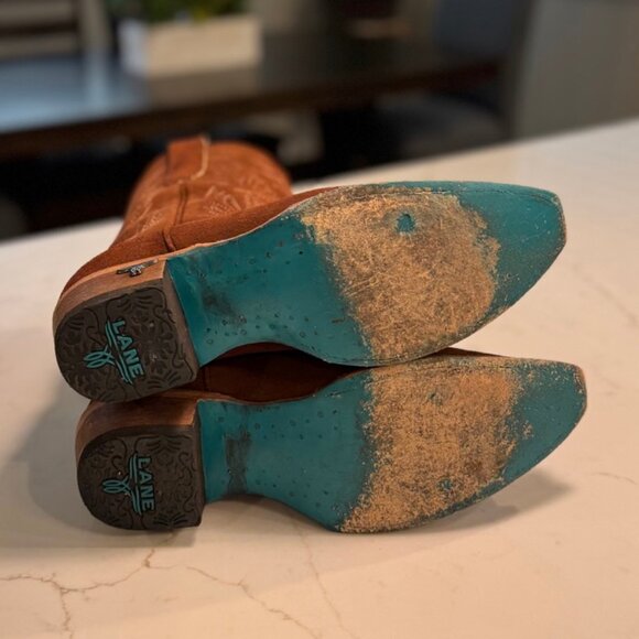 Lane Sandaga Midi Suede Boot - Picture 3 of 6